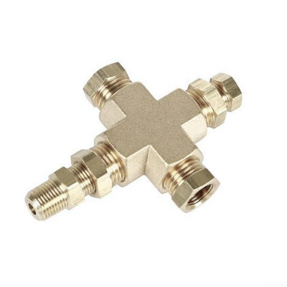 Ölsensor-Adapter-Verteiler mit 1/8 27 NPT und 1/4 18 NPT-Gewindeanschlüssen, bietet sichere Montage für Druck- und Temperatursensoren im Automobilbereich