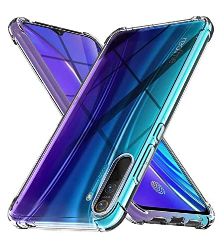 Image of COVERBLACK Silicone Back Cover for Realme C3 - Transparent