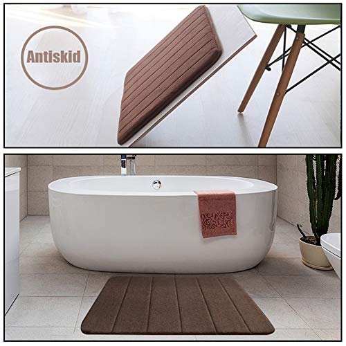 Sk Studio Absorbent Extra Soft Memory Foam Bath Mat Non Slip Bathroom Rug Carpet Pink 24X35 #TOP6