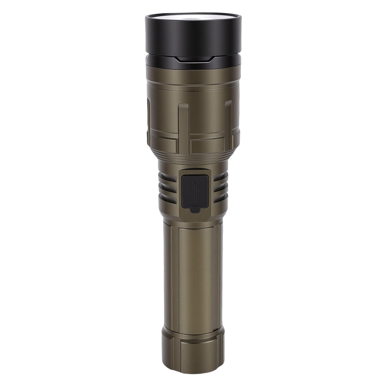 Torcia LED Ricaricabile 1500LM, Focalizzazione Regolabile per Uso