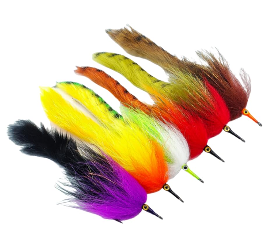1PC Rabbit Strip Zonker Streamer Fly Stainless Steel Hook Saltwater Trout Bass Fishing Fly Lure