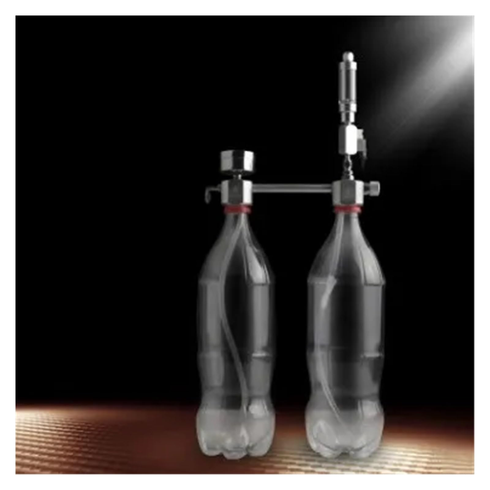 Aquarium W21.8 CO2 Generator System Kit with Air Flow Regulation Water Plant Fish Aquarium Carbon Dioxide Valve Diffuse(A)