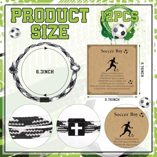 Tondiamo Cross Soccer Team Gifts 12 Set Christian Cross Bracelets bulk by Tondiamo - Used condition - Image 3