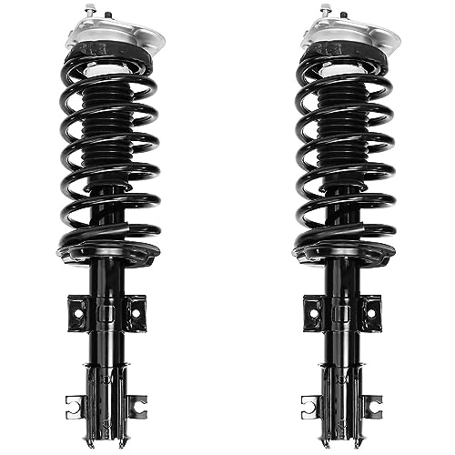 Image of Detroit Axle - 6pc Struts Shocks Kit for 1993-2000 Volvo S70 V70 850, 1998-2004 C70, 2 Front Struts w /Coil Spring 2 Sway Bars 2 Rear Shock Absorbers 1994 1995 1996 1997 1999 Replacement Suspension
