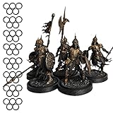 MiniDepot 8 Pack 25mm Movement Trays 5 Model Capacity for Warhammer 40k, Age of Sigmar, and Other...