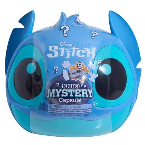 Just Play Disney Stitch Jumbo Mystery Capsule 8 Piece 9 Inch Plush Toy Kids Toy Ages 3+