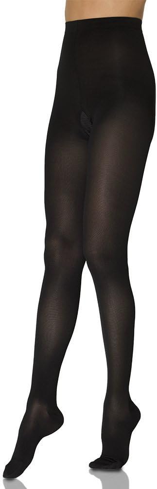 SigvarisWomen’s Essential Opaque 860 Closed Toe Pantyhose 20-30mmHg - Black - Medium Long