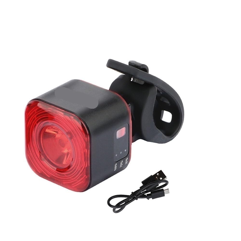 XC02 Smart Bike Fanale Posteriore 100LM LED Luminosità 500mAh Batteria IPX6 Impermeabile Luce di Avvertimento Della Bicicletta per Bici Elettriche Mountain Bike