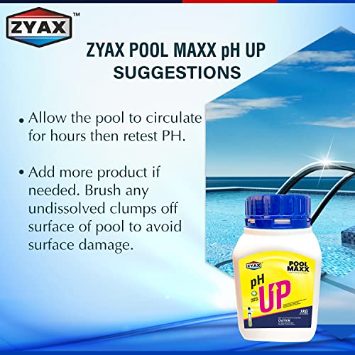 Image of ZYAX Pool MAXX PH UP | Raises Low Ph Reduces Eye Irritation from Pool Water Guards Against Corrosion Preserves Swimming Pool and Equipment Increase Chlorine Effectiveness | 1 KG