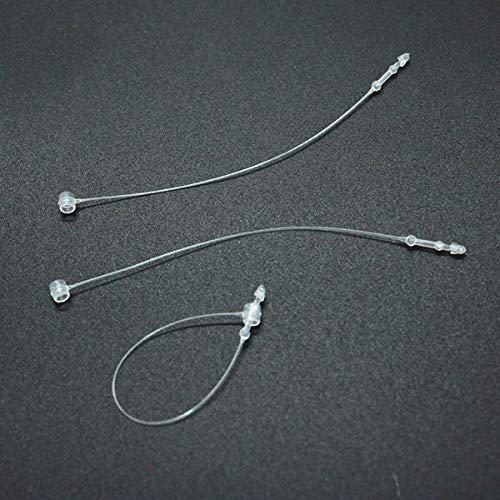 2000Pcs Plastic Fastener Hang Tag Snap Lock 5 Inches Pin Security Loop Best For Retail Store Clothing Price Tag Accessory (2000) #TOP3