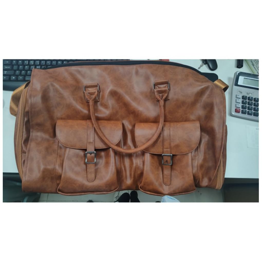 Maleta colgante funcional 2 en 1, bolsa de viaje de negocios para ejecutivos ocupados, ropa de viaje de PU, bolsa de equipaje de mano