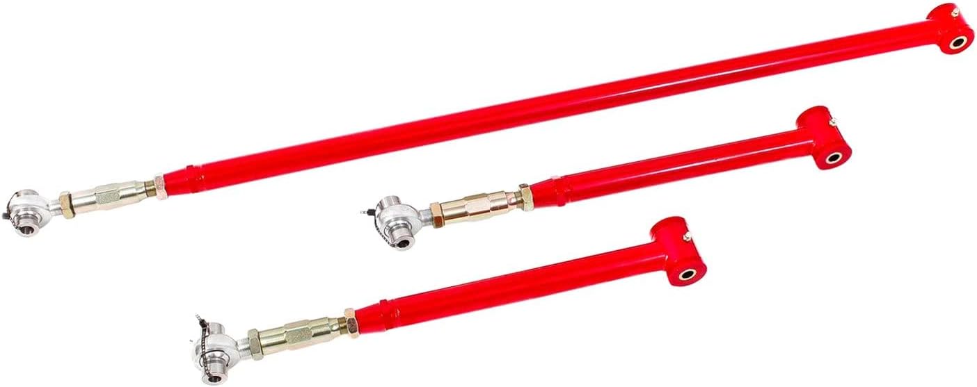 BMR Suspension RSK036R Rear suspension kit, on-car adj, poly/rod end TCA004, PHR010 Red 1982-2002 4th Gen F-Body