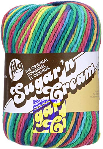 Image of Lily Sugar'n Cream Super Size Ombres Yarn, 3 oz, Psychedelic, 1 Ball