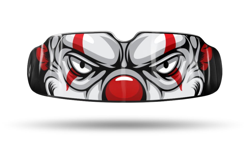 Impact Quick-Fit All Sports Mouthguard Boxing, MMA, Lacrosse, Football, Hockey, Basketball, Jiu-Jitsu, and More (Killer Clown, Youth)