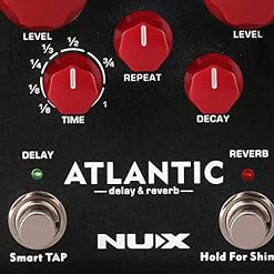 Nux NDR-5 Atlantic Pédale de délai et de réverbération, technologie Core Image (fonction Smart-TAP, 3 effets de délai… - Les Beatles, Paul McCartney, John Lennon, RIngo Starr, George Harrison Nux NDR-5 Atlantic Pédale de délai et de réverbération, technologie Core Image (fonction Smart-TAP, 3 effets de délai… – Image 2