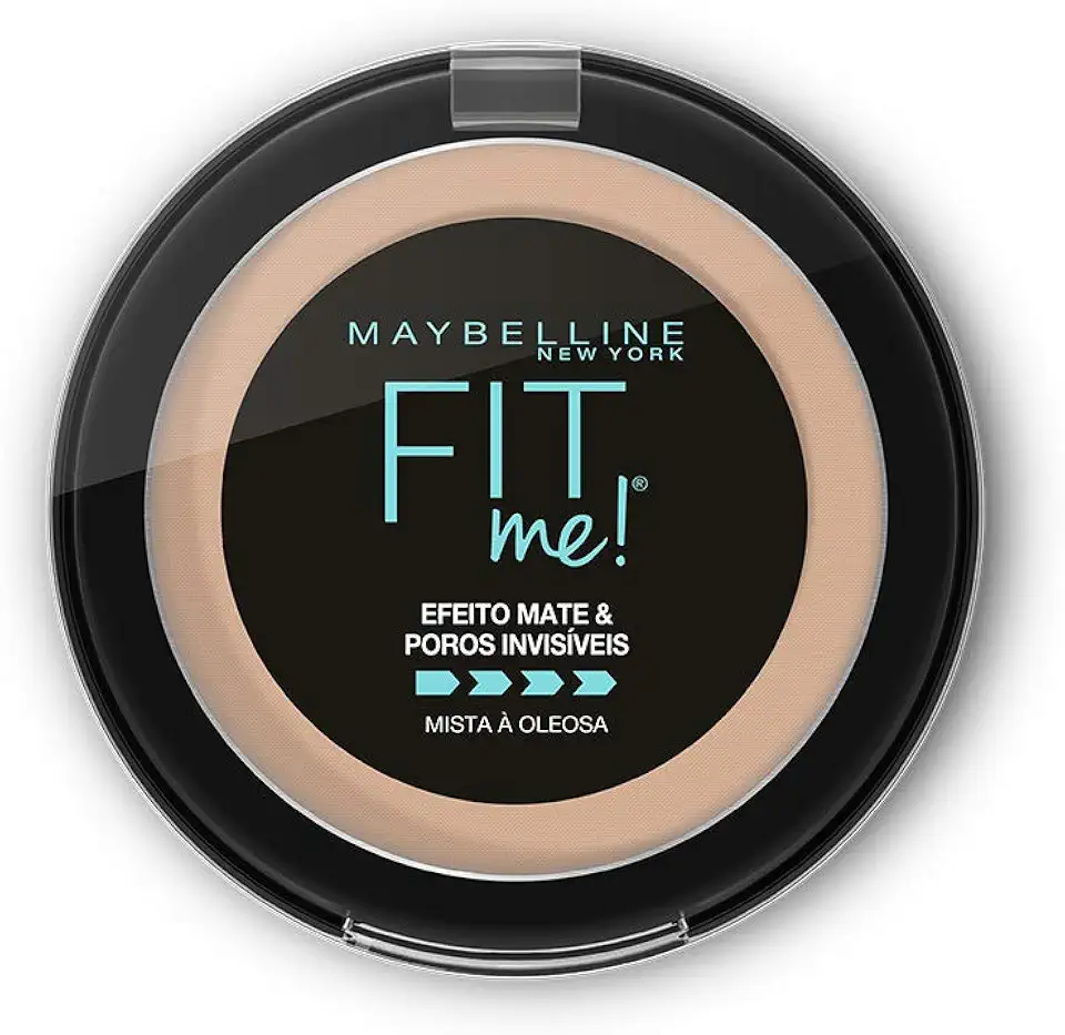 Maybelline NY Pó compacto Efeito Mate e Poros Invisíveis Fit Me Médio Claro Neutro N03