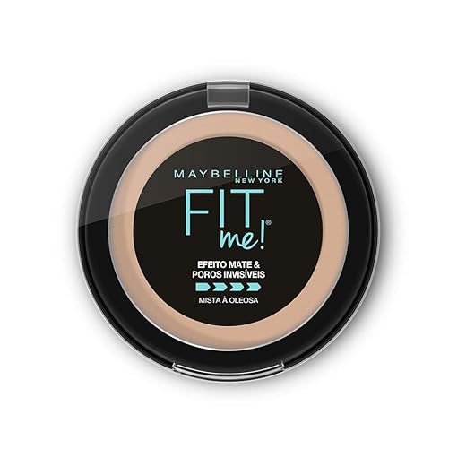 Maybelline NY Pó compacto Efeito Mate e Poros Invisíveis Fit Me Médio Claro Neutro N03
