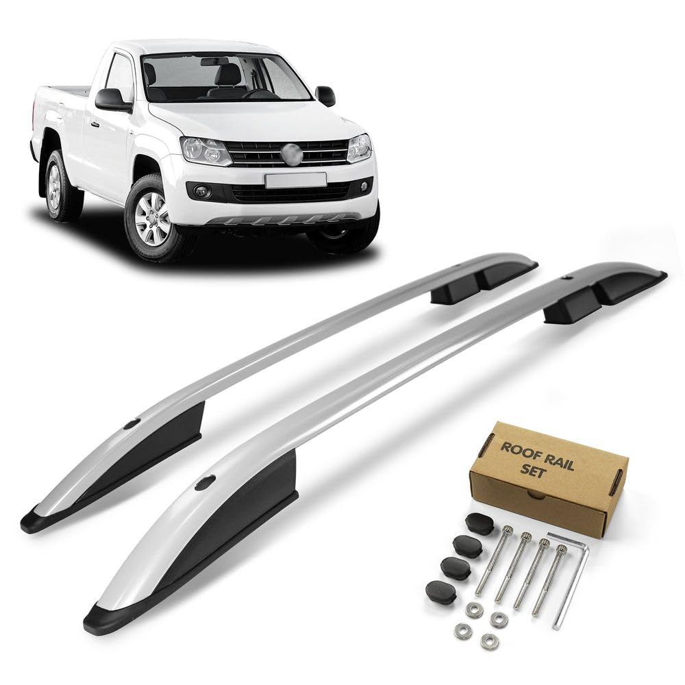 CHROMEMASTER | Les Barres de Toit Compatible avec VW Amarok 2010-2020; Rails de Toit Conçus pour Le Montage de Barres de Toit, de Coffres de Toit, de Porte-vélos | Aluminium Durable
