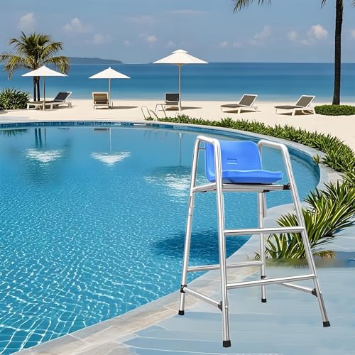 Chaise de surveillance en acier inoxydable avec assise confortable