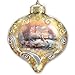 The Bradford Exchange Thomas Kinkade Light Up The Season Luminary Glass Ornament Set