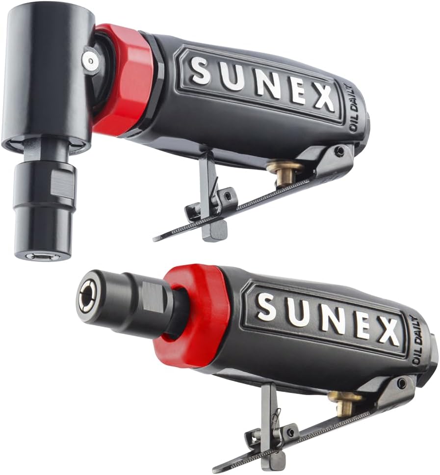 Sunex SX300 Tools Mini Right Angle And Straight Die Grinder Combo