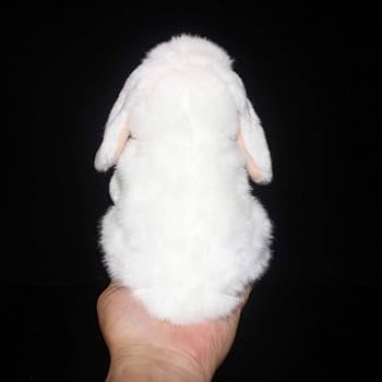 オリジナル　ぬいぐるみ　兎毛　レースアップ 楽天市場】ウサギ 置物 リアルな うさぎのぬいぐるみ ロップ