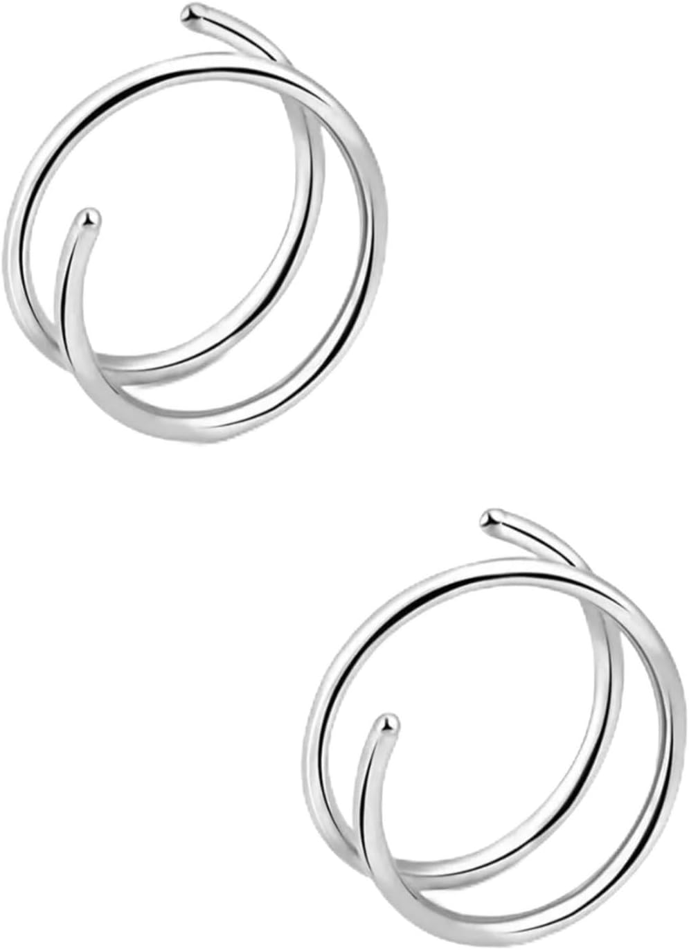 2 ADET Çelik Burgu Hızma Piercing, Gümüş