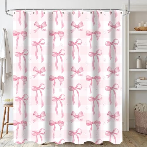 Rideau de douche imperméable en polyester pour salle de bain installation simple