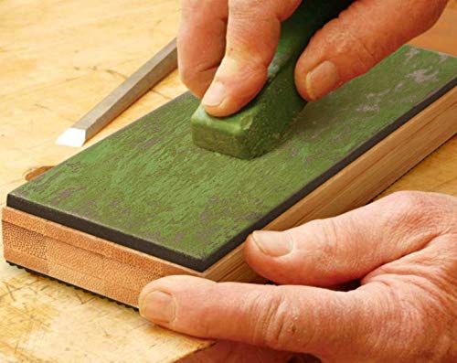 Sharp Pebble Classic Leather Strop Kit With Polishing Compound- Knife Stropping Block For Sharpening & Honing- Knives, Straight Razor, Woodcarving Chisels - With Ebook #TOP5