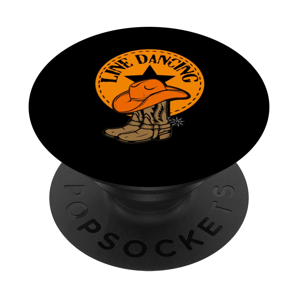 Line Dancing Boots | Western Country Dance | Linedancer PopSockets Swappable PopGrip
