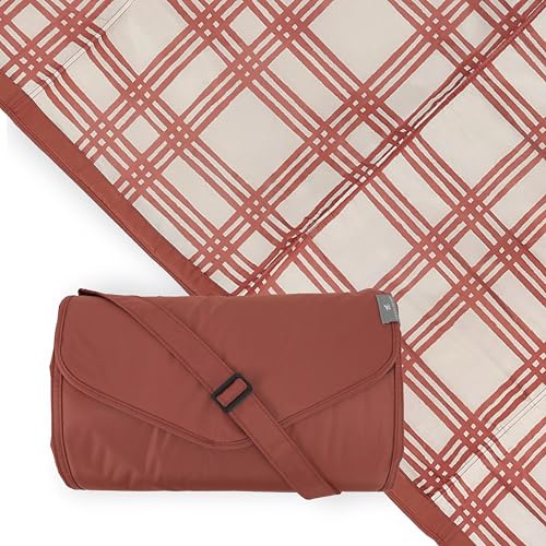 Image of Little Unicorn 5'x5' Outdoor Family Picnic & Beach Blanket | Durable & Water-Resistant Fabric | Compact Fold & Easily Wipes Clean | Zipper Pocket (Picnic Plaid)