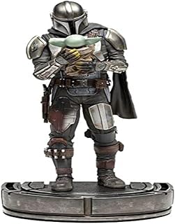 Iron Studios 1:18 Mandalorian and Grogu Art Scale - The Mandalorian, Multicolor