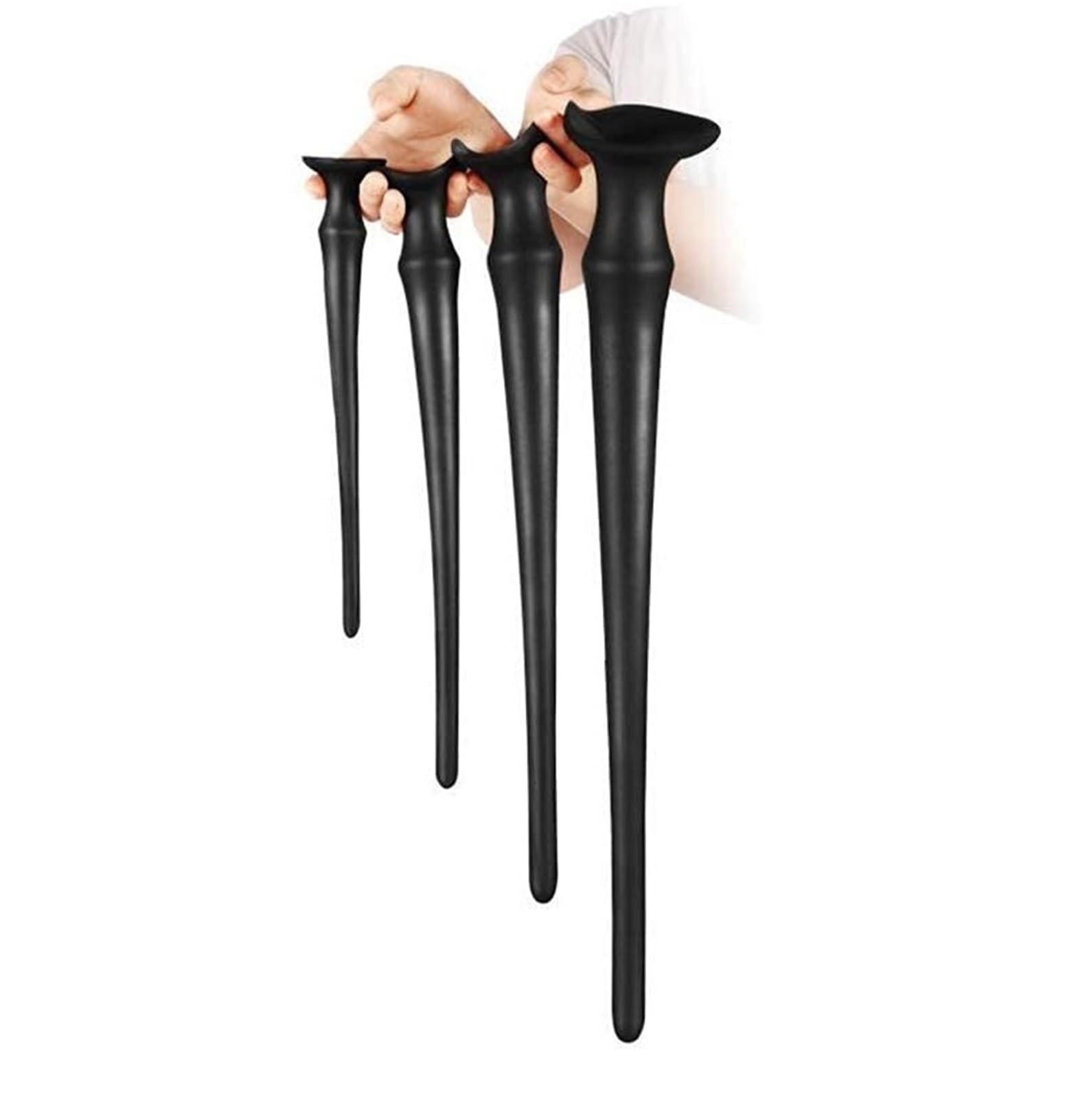 Súper Largo Suave Silicona Anal Plug In-Deep G Spot Gold Butt Plug Anal Stick Long Consolador Dong Adultos Juguetes Sexuales for Mujeres Hombres Gay