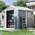 Aoxun 8 X 6.2 FT Resin Storage Shed Outdoor Plastic Large Garden Shed with Lockable Door, Floor for Backyard, Garden, Patio, Lawn, Grey (Grey, 8' x 6.2')