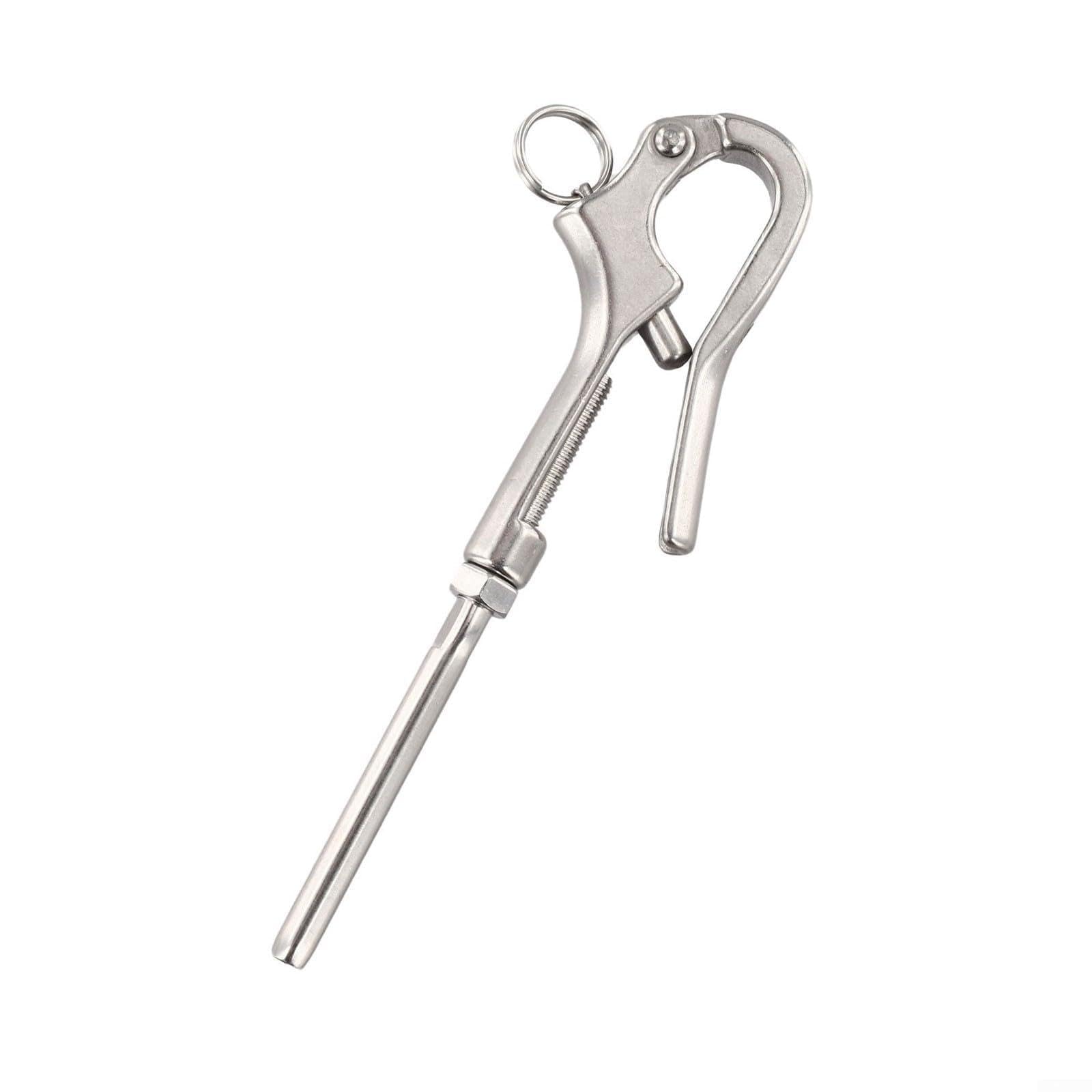 Quick Release Openable Pelican Hook 316 Stainless Steel Shackle for Marine Boat Deck Handrail Safety Anchor Life Raft Heavy Duty Hardware Fitting 6mm 8mm 10mm(6mm)
