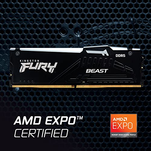 Image of Kingston FURY Beast RGB White 128GB (4x32GB) 5600MT /s CL40 DDR5 XMP DIMM | Overclocking | Intel XMP 3.0 | Kit of 4 | KF556C40BWAK4-128