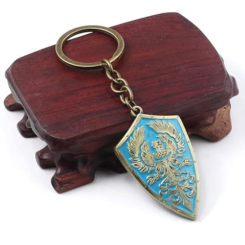 Chaveiro Dark Souls Shield Retro Cosplay Pingente Chaveiro Chaveiro, D, 53x30mm