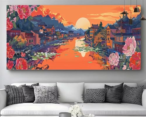 Diamond painting ville Japon broderie diamant kit complet adulte 5D DIY strass