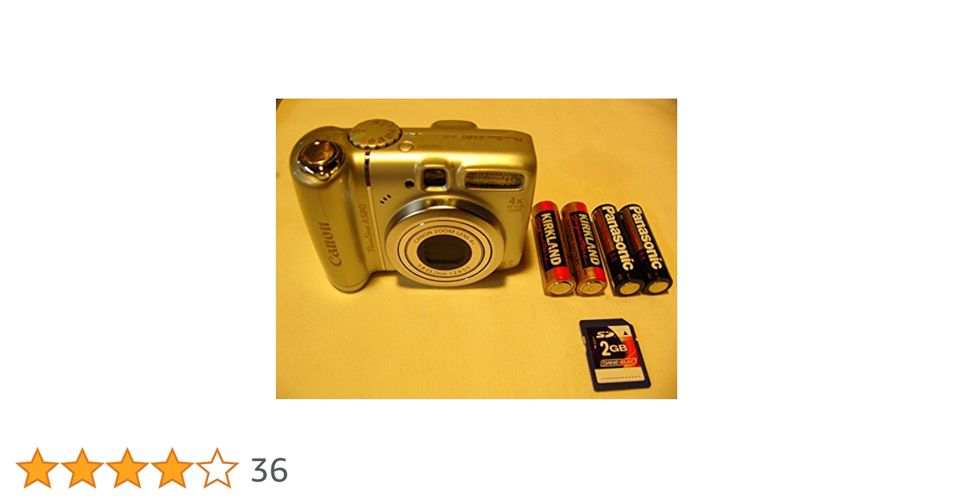 Amazon Canada: Canon PowerShot A580 8MP Digital Camera with