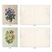 The Best Card Company - 10 Boxed Note Cards with Flowers - Blank Assorted Floral Notecards Bulk (4 x 5.12 Inch) - Flower Press M6454OCB