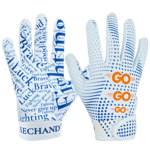SECHAND Football Gloves for Youth Kids, Non-Slip...