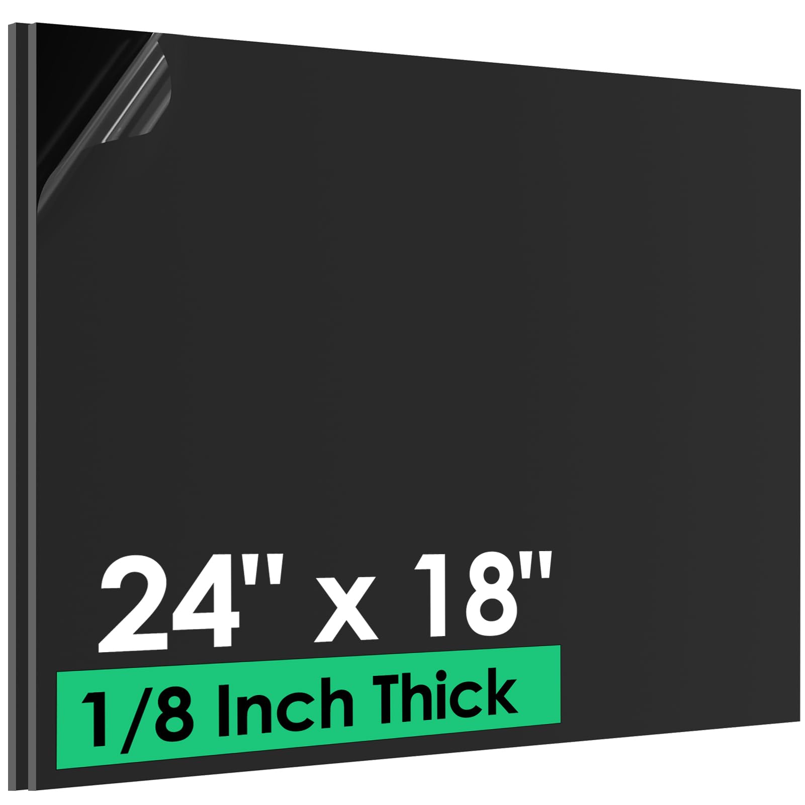 ABS Plastic Sheets - 3mm Thick, Black for Crafts & DIY -11