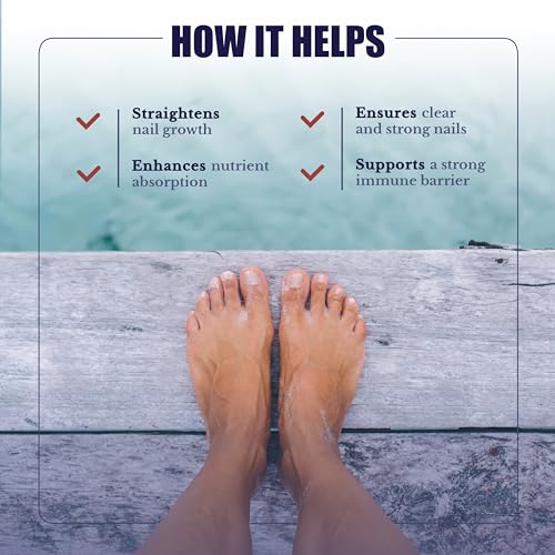 Bare Feet - Toenail Care - Nails Supplement with Vitamin A, Vitamin C, Oregano Powder and More - Nail Repair, Growth and Nail Care – Foot Health, 60 Capsules - Image 3