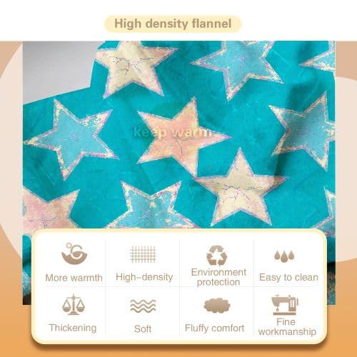 Mantas para Sofas Grandes 220x240 Estampado de Estrellas, Manta Termica Franela Mantilla Felpa para Cama 135/150, Mantitas Polar Suave y Cálida para Perro Mascota Habitacion Dormitorio_7265a