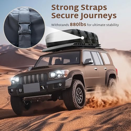 image for iBirdie Roof Rack Cargo Carrier 30.1 Cubic Feet, Soft-Shell Rooftop Ca