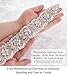 ShiDianYi Women's Rhinestone Applique Wedding Belt, Silver, 1.8x19.5in