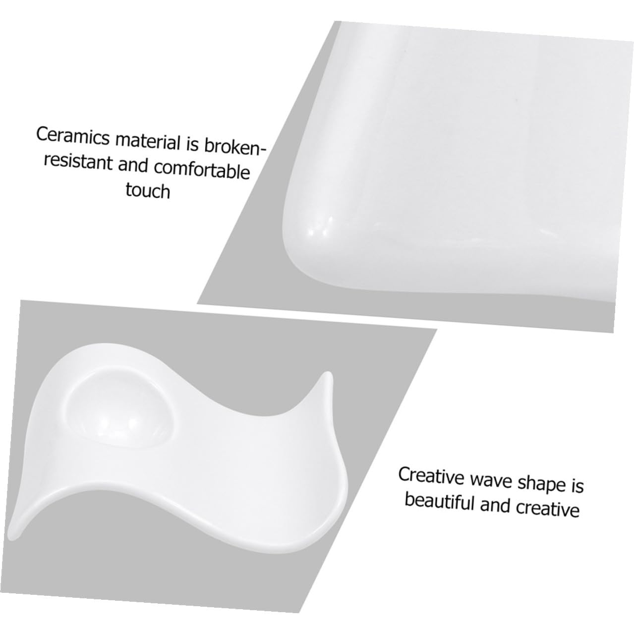 6 Coquetiers en Céramique Blancs pour Œufs Durs, Porte-œufs Pratiques et Modernes, Support pour Petit-déjeuner Élégant, Lot de 6 Pièces