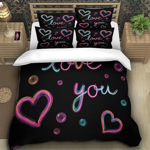 Housse de couette microfibre hypoallergique douce ado 3d