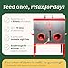 Automatic Chicken Feeder – 40lb No Waste Metal Poultry Feeder with 6 Ports, Locking Lid & Raised Legs – Stops Feed Waste & Constant Refills for Happy Chickens & Clean Coops