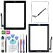 OmniRepairs-For iPad 4 (4th Generation) Glass Touch Screen Digitizer OEM Assembly Replacement with Home Button Flex, Adhesive Tape, Midframe Bezel, Screen Protector, and Repair Toolkit (iPad 4 Black)